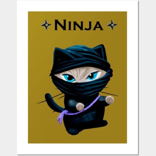 Ninja Cat Posters and Art